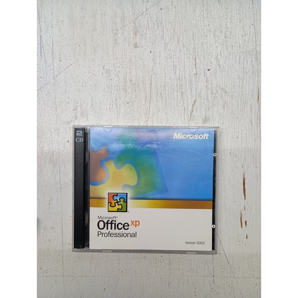 Microsoft Office XP Professional version 2002 2 disc set